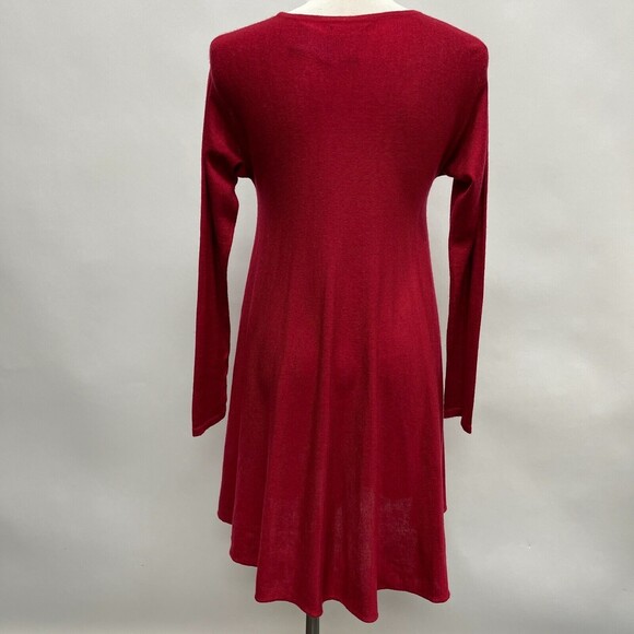 Max Edition Women's Long Sweater Medium Red Wool Blend - Picture 4 of 8